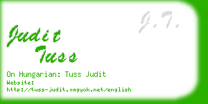 judit tuss business card